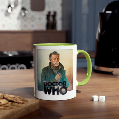 The War Doctor (John Hurt) and Doctor Who logo mug.