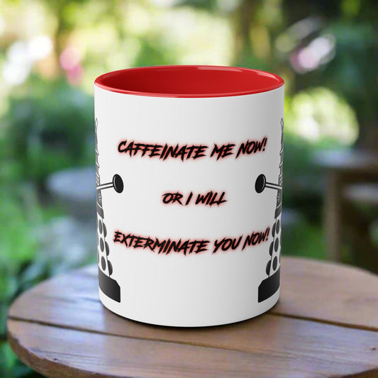 Doctor Who Dalek CAFFEINATE Mug No.14