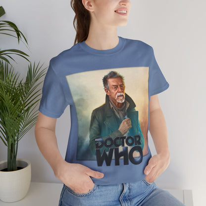 Doctor Who The War Doctor John Hurt and Doctor Who logo