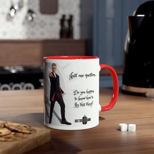 Doctor Who 12th Doctor Just One Question Mug