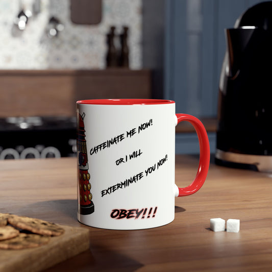Doctor Who Dalek CAFFEINATE Mug No.13