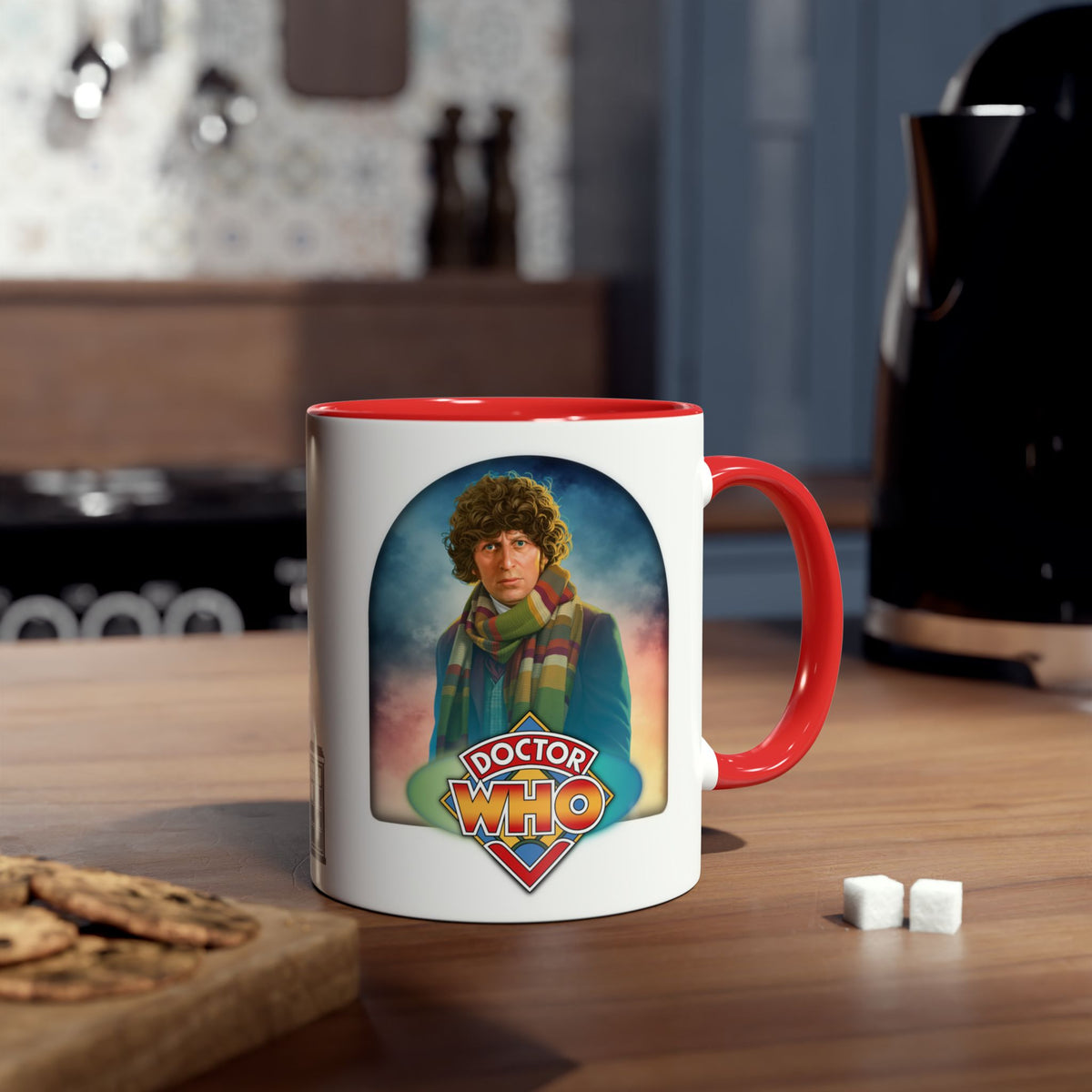 Doctor Who 4th Doctor Logo Mug — Tom Baker