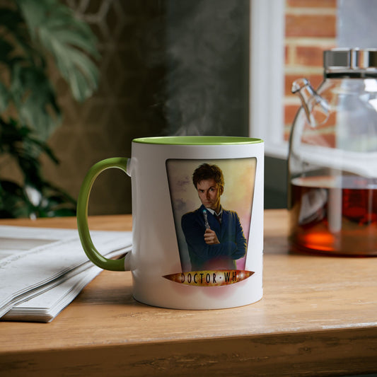 Doctor Who 10th & 14th Doctor Logo Mug — David Tennant