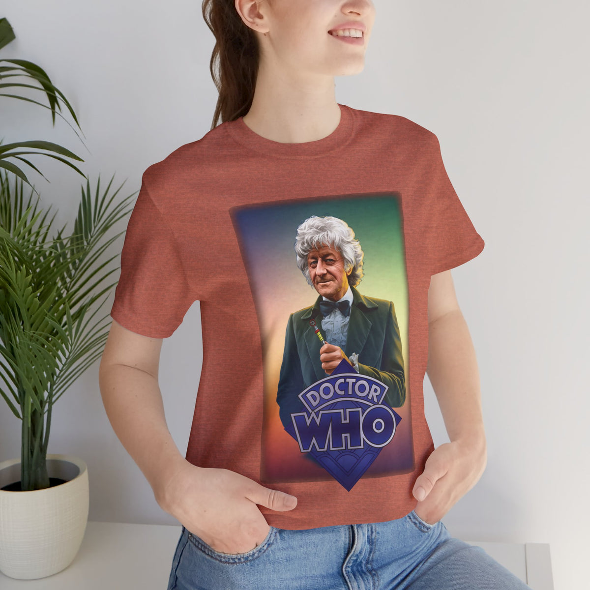 Doctor Who 3rd Doctor Logo T-shirt — Jon Pertwee