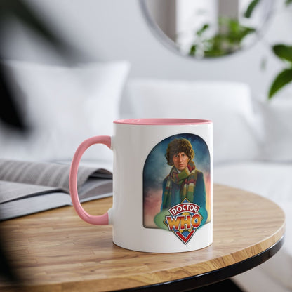 4th Doctor (Tom Baker) and Doctor Who logo mug. - soapbox169 - A Little Gift Shop