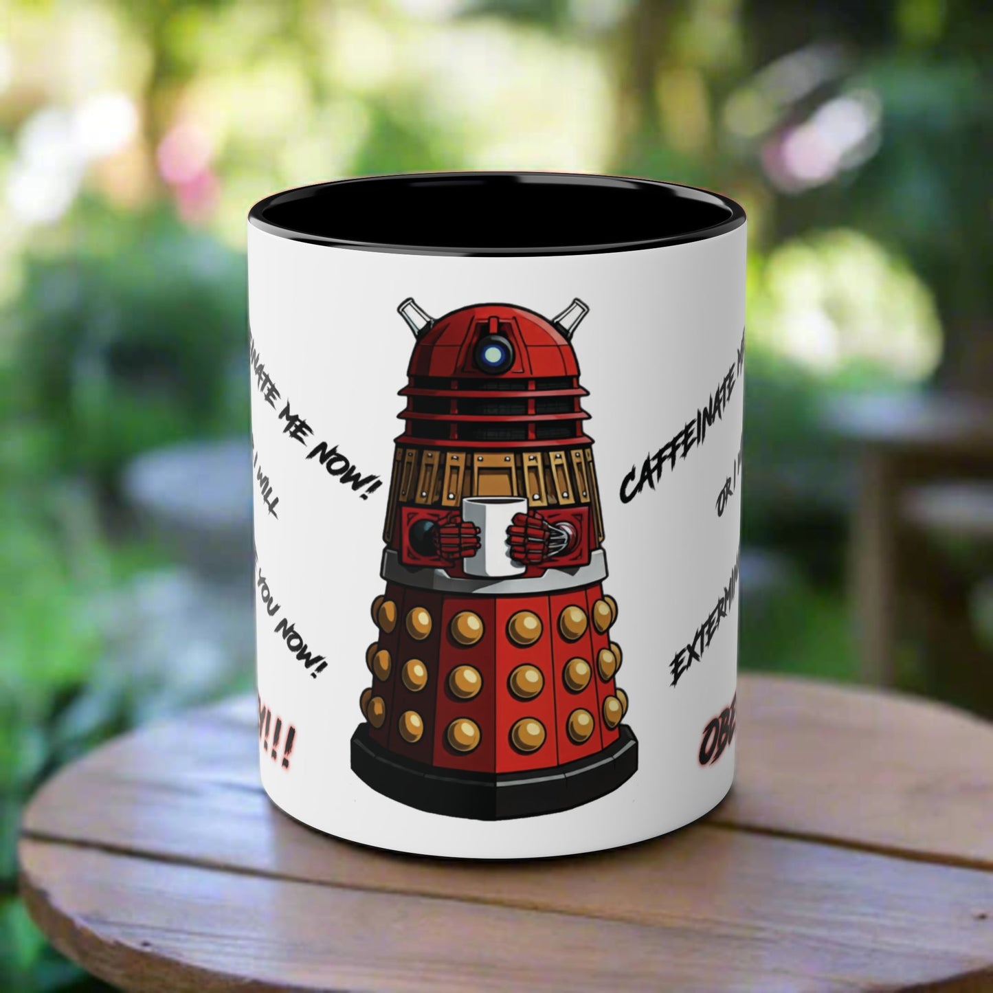 Dalek No.13 CAFFEINATE! Coffee Mug Collection.