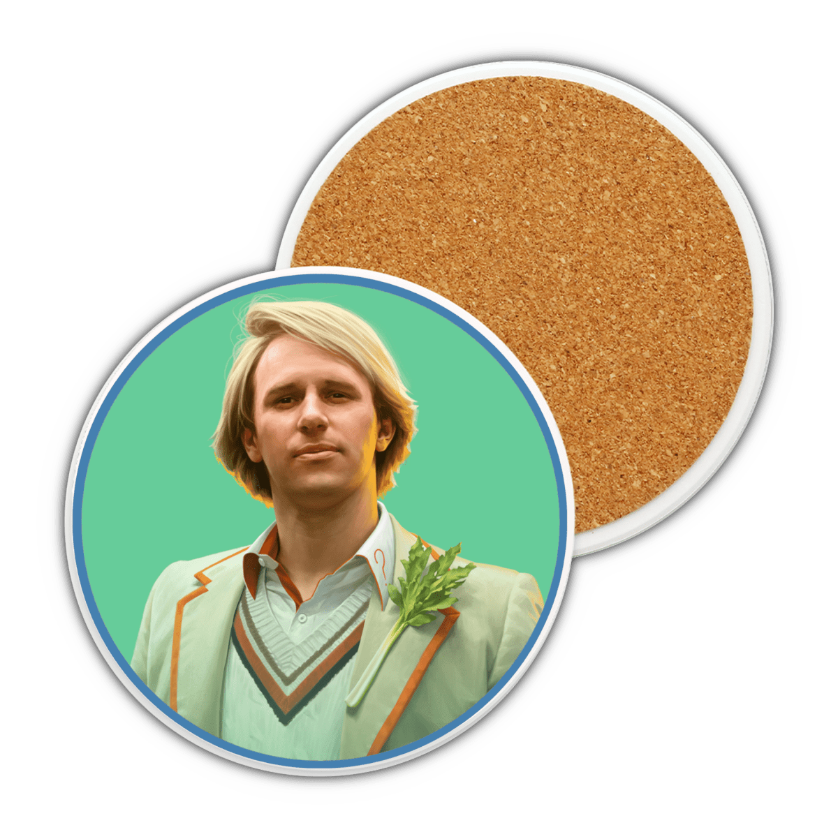 5th Doctor Ceramic Coaster Collection - soapbox169 - A Little Gift Shop