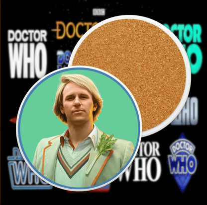 5th Doctor Ceramic Coaster Collection - soapbox169 - A Little Gift Shop