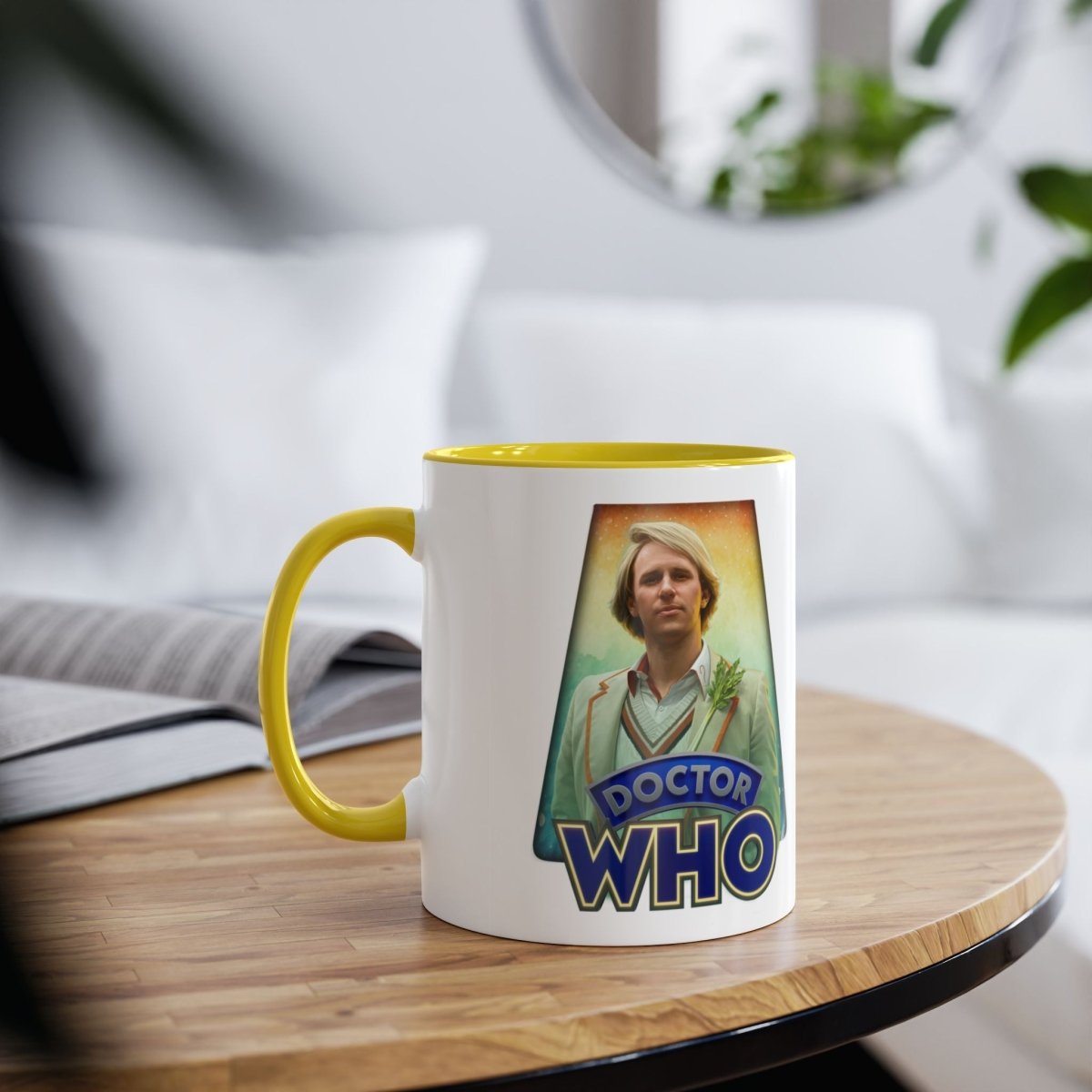 5th Doctor (Peter Davidson) and Doctor Who logo mug. - soapbox169 - A Little Gift Shop