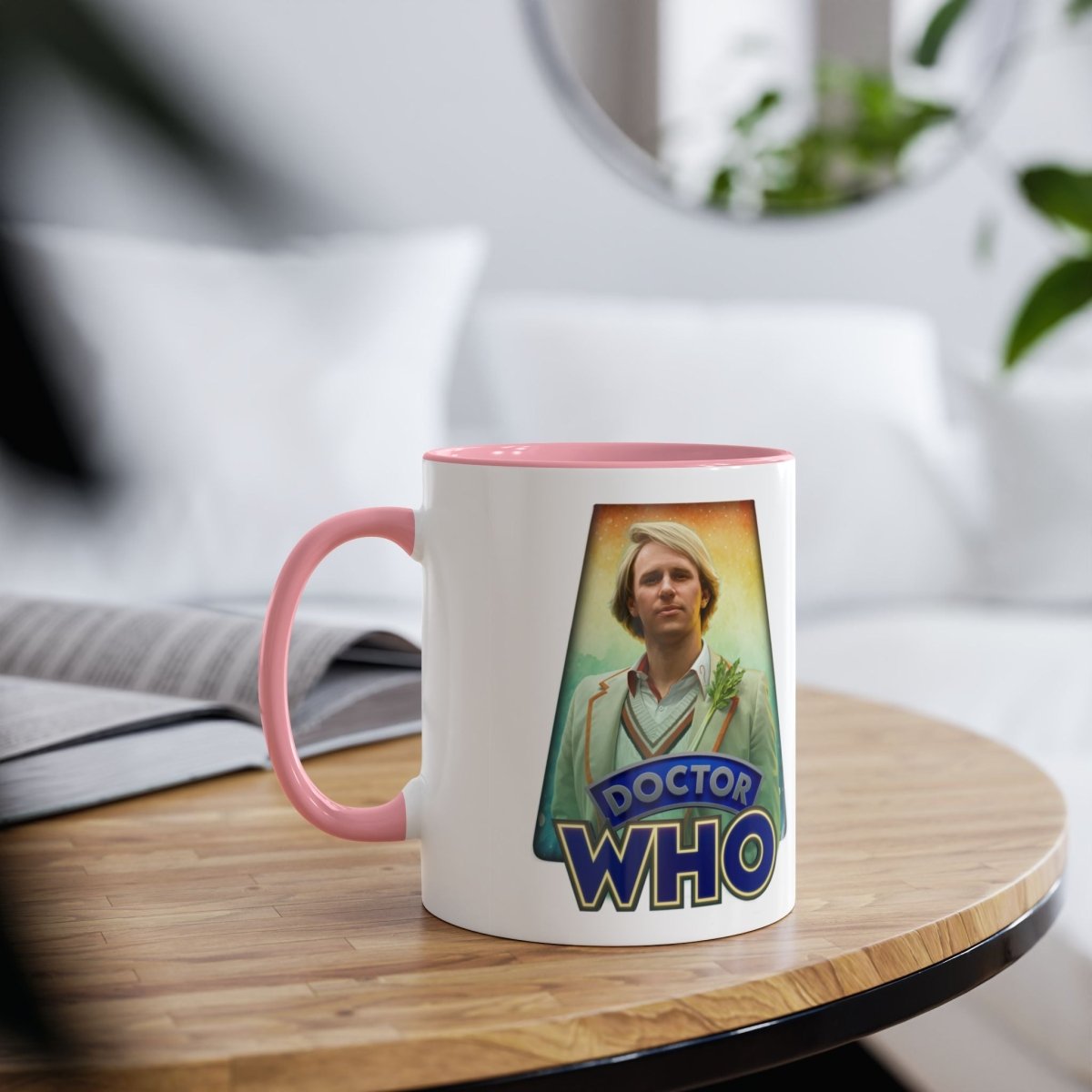 5th Doctor (Peter Davidson) and Doctor Who logo mug. - soapbox169 - A Little Gift Shop
