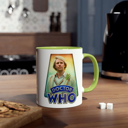 5th Doctor (Peter Davidson) and Doctor Who logo mug. - soapbox169 - A Little Gift Shop