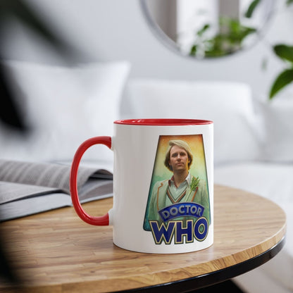 5th Doctor (Peter Davidson) and Doctor Who logo mug. - soapbox169 - A Little Gift Shop