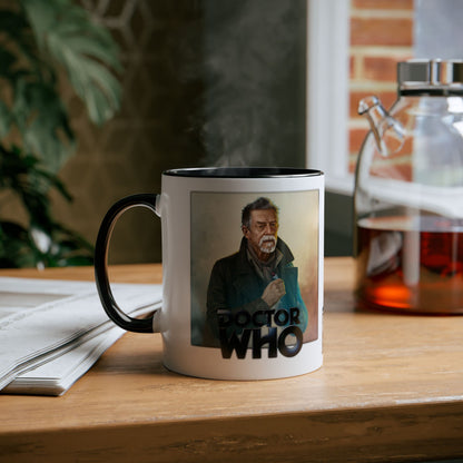 The War Doctor (John Hurt) and Doctor Who logo mug.