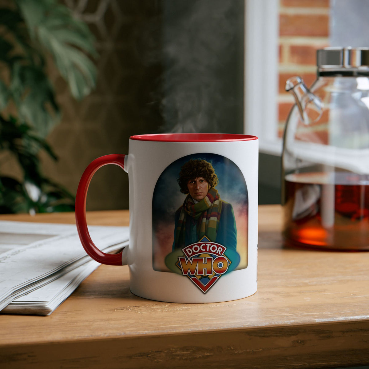 Doctor Who 4th Doctor Logo Mug — Tom Baker