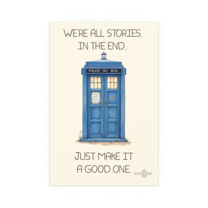 "We're all stories in the end..." TARDIS in Aesthetic Pastel