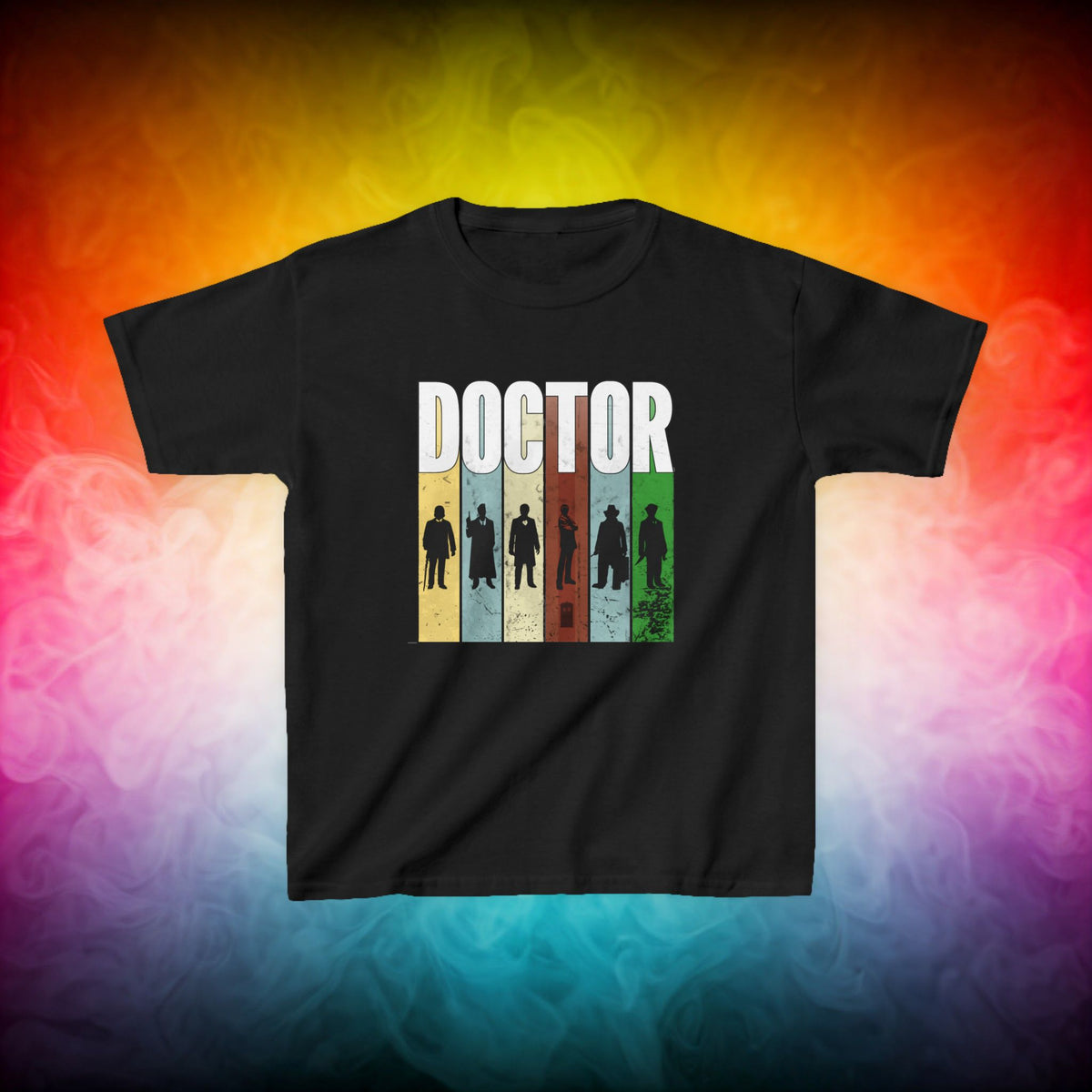Doctor Who Doctor Silhouette Generally Awesome Kids T-shirt