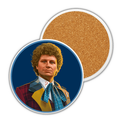 6th Doctor Ceramic Coaster Collection - soapbox169 - A Little Gift Shop