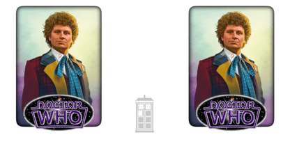 6th Doctor (Colin Baker) and Doctor Who logo mug. - Mug
