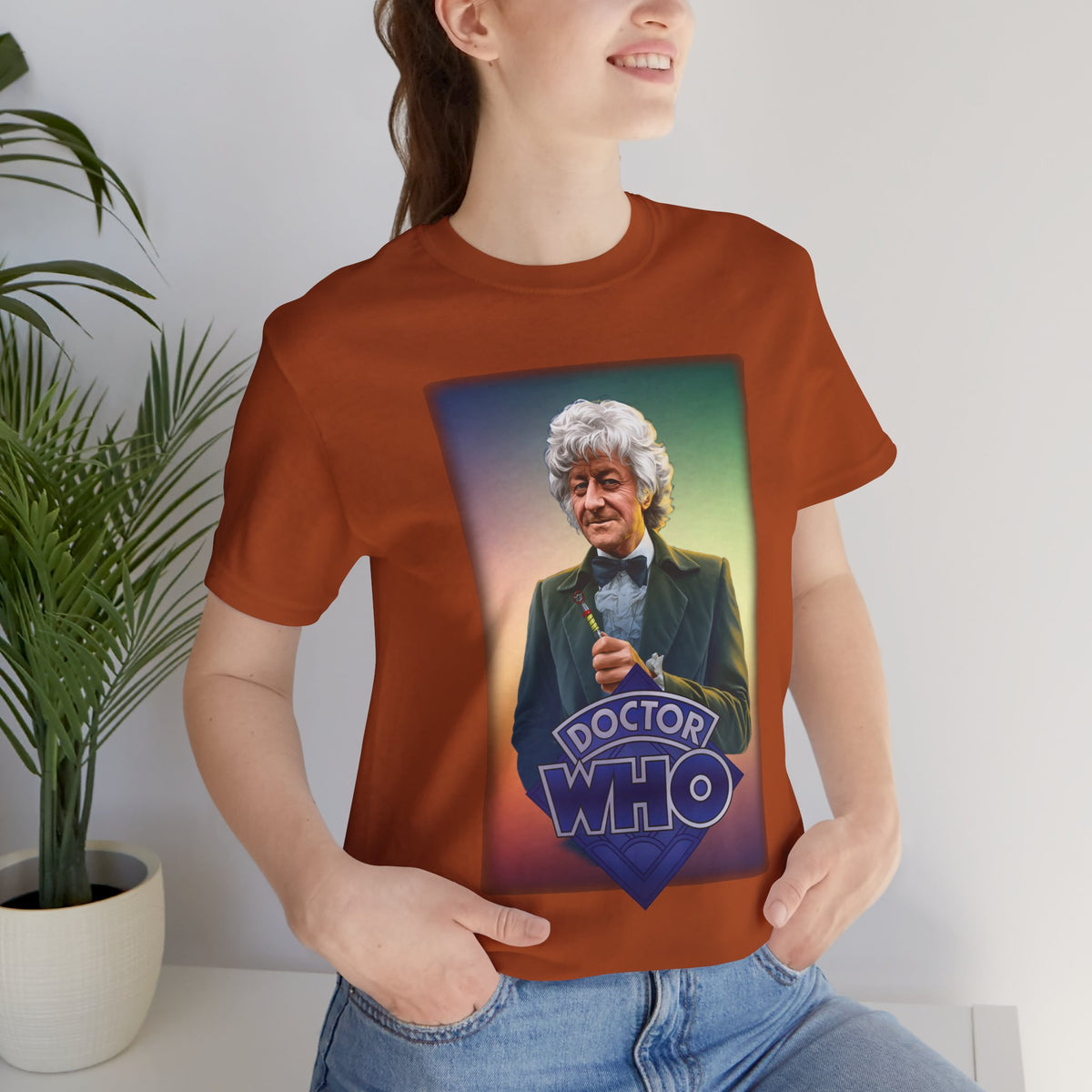 Doctor Who 3rd Doctor Logo T-shirt — Jon Pertwee