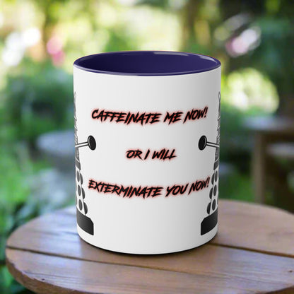 Doctor Who Dalek CAFFEINATE Mug No.14