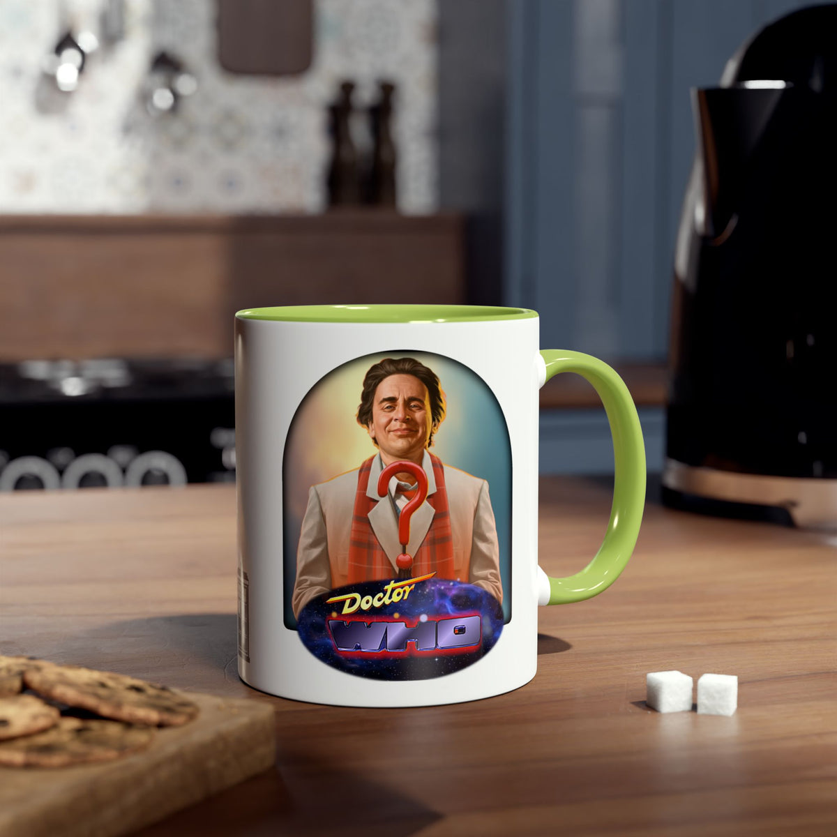 Doctor Who 7th Doctor Logo Mug — Sylvester McCoy