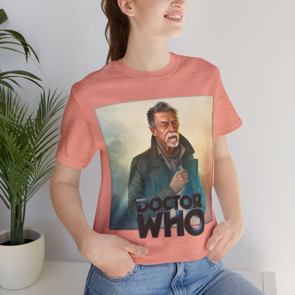 Doctor Who The War Doctor John Hurt and Doctor Who logo