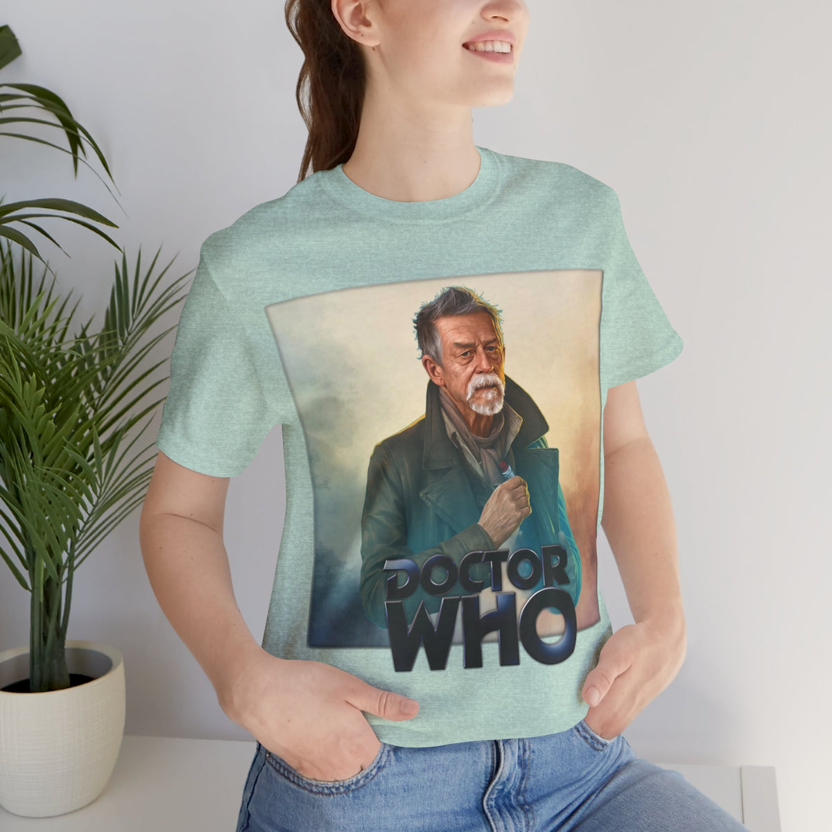 Doctor Who The War Doctor John Hurt and Doctor Who logo