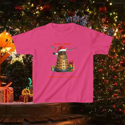 Doctor Who Dalek Christmas Kids T-shirt — Very Confused