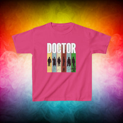 Doctor Who Doctor Silhouette Generally Awesome Kids T-shirt