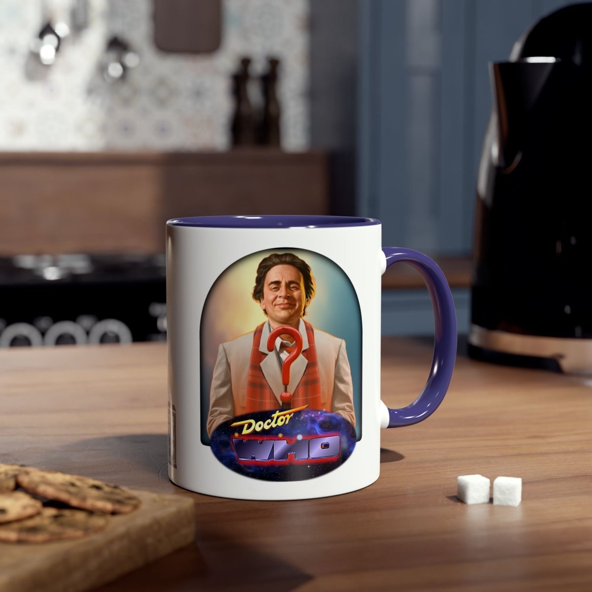 7th Doctor (Sylvester McCoy) and Doctor Who logo mug. - soapbox169 - A Little Gift Shop