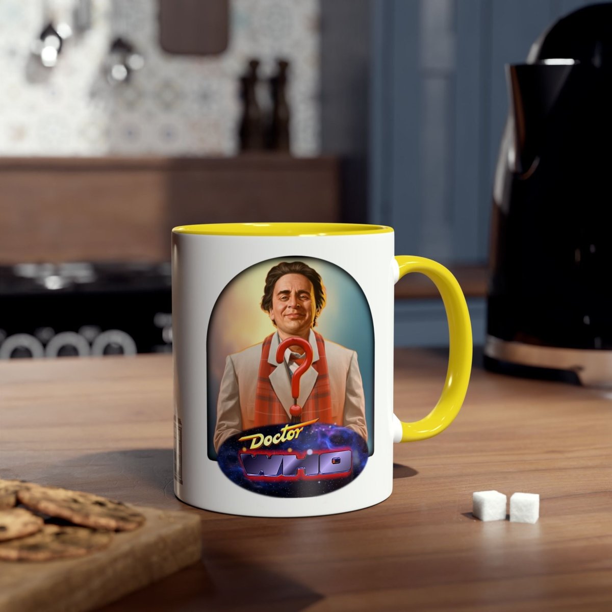 7th Doctor (Sylvester McCoy) and Doctor Who logo mug. - soapbox169 - A Little Gift Shop