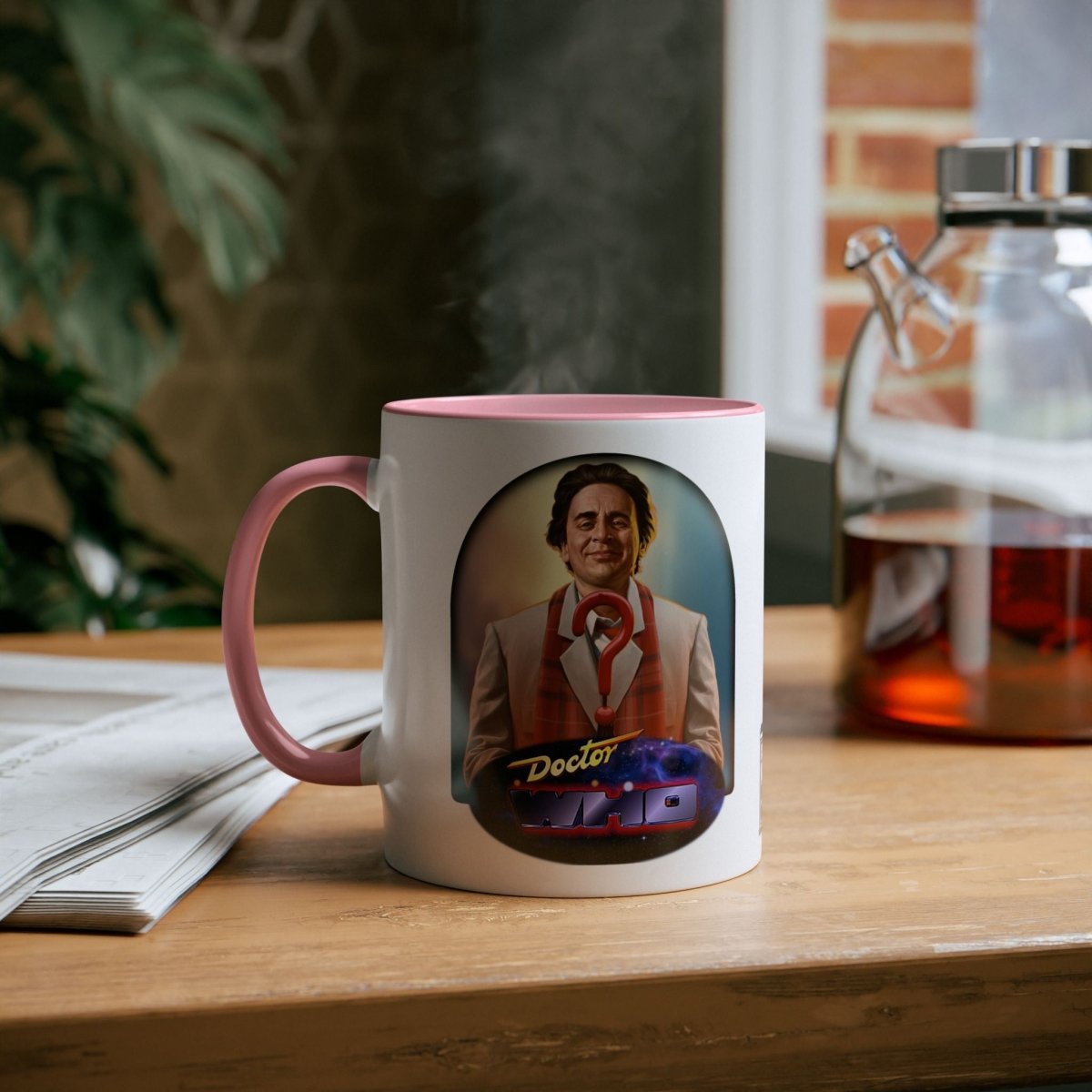 7th Doctor (Sylvester McCoy) and Doctor Who logo mug. - soapbox169 - A Little Gift Shop