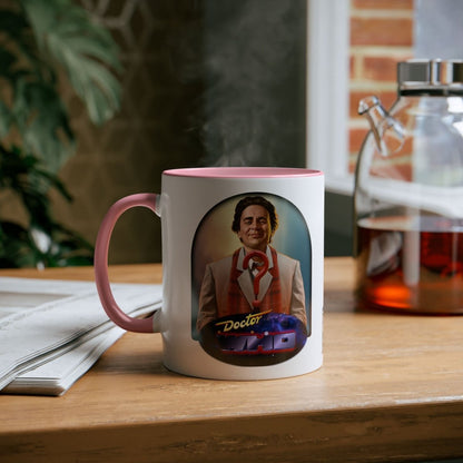 7th Doctor (Sylvester McCoy) and Doctor Who logo mug. - soapbox169 - A Little Gift Shop