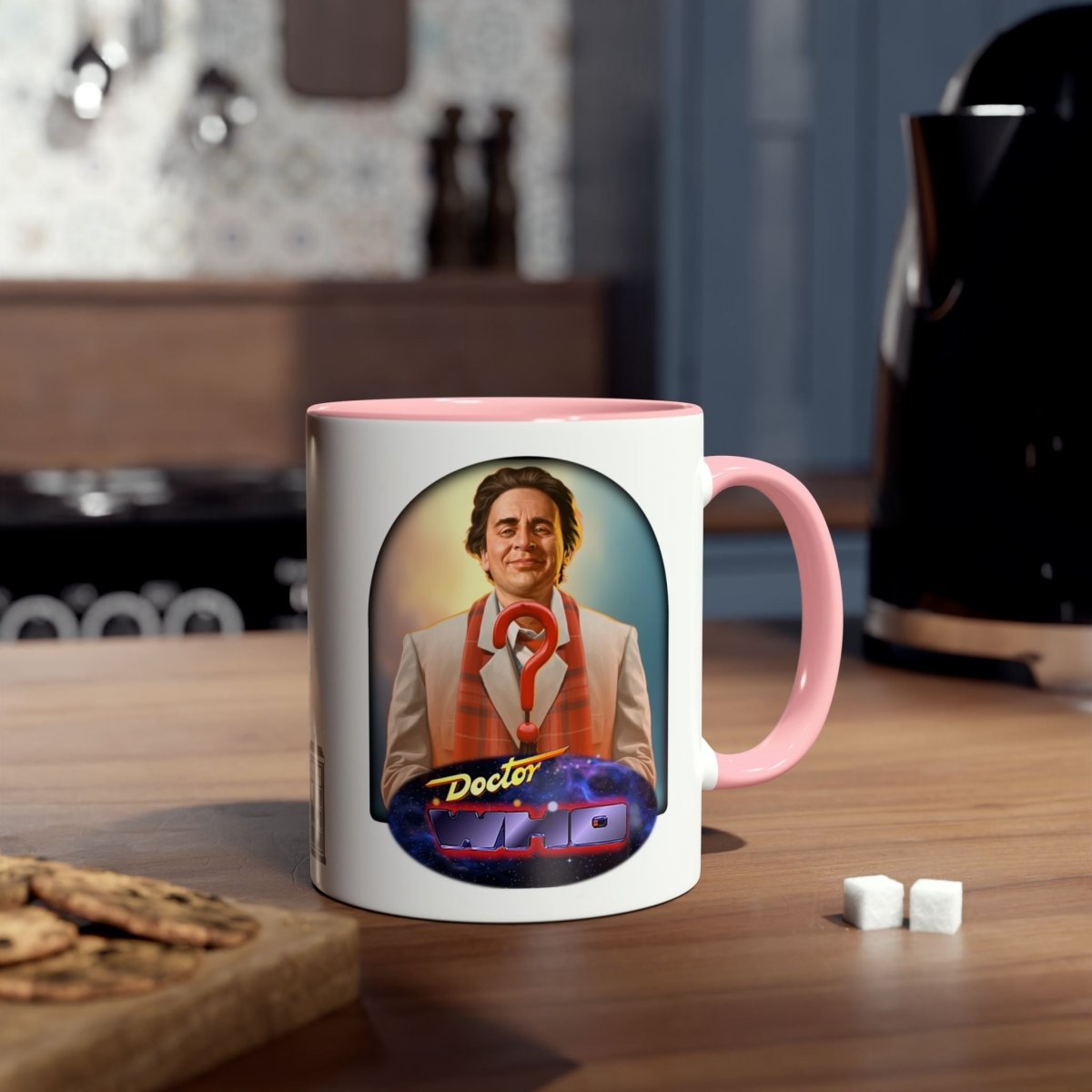 7th Doctor (Sylvester McCoy) and Doctor Who logo mug. - soapbox169 - A Little Gift Shop