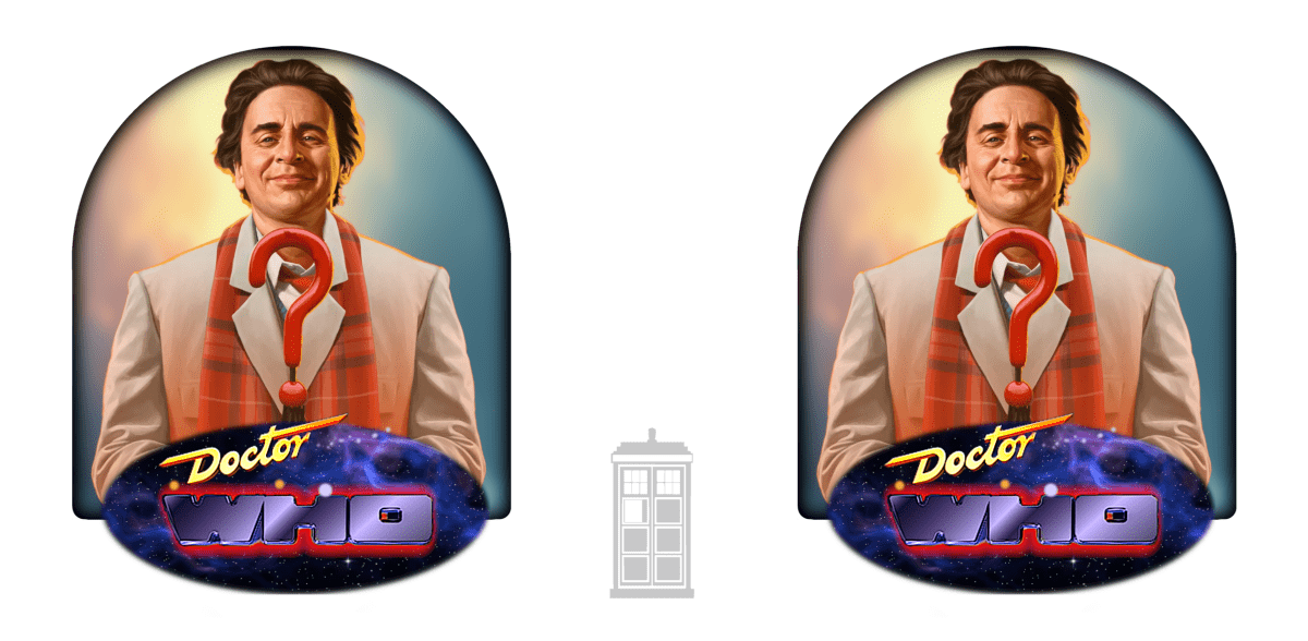 7th Doctor (Sylvester McCoy) and Doctor Who logo mug. - Mug