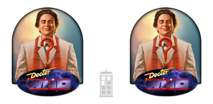 7th Doctor (Sylvester McCoy) and Doctor Who logo mug. - Mug