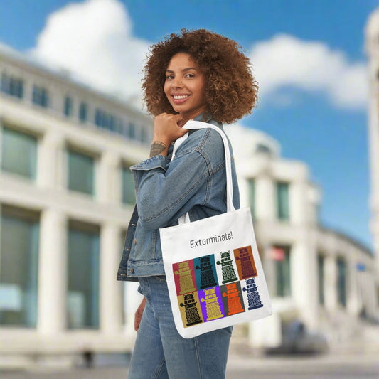 8 Daleks Warhol style Tote Bag - Accessories