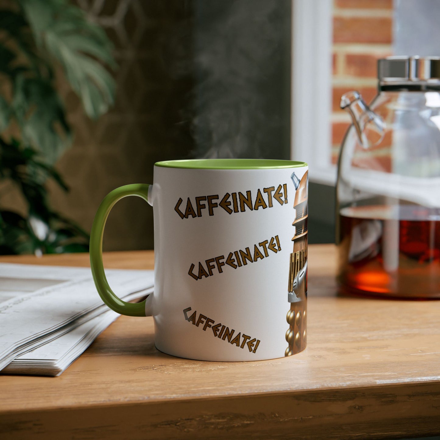 Doctor Who Dalek CAFFEINATE Mug No.7