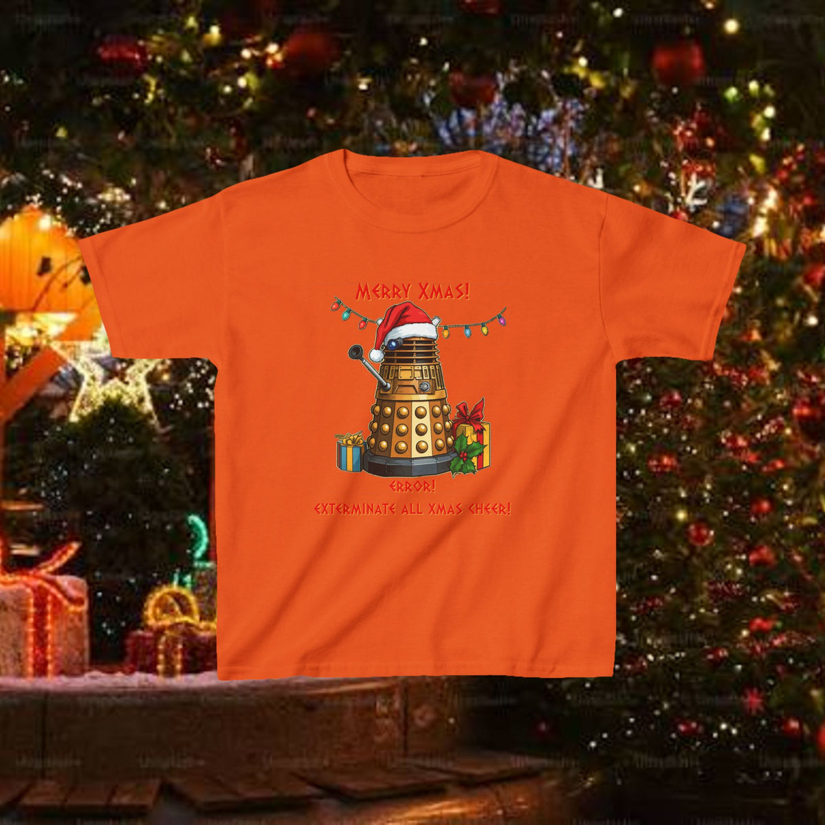 Doctor Who Dalek Christmas Kids T-shirt — Very Confused