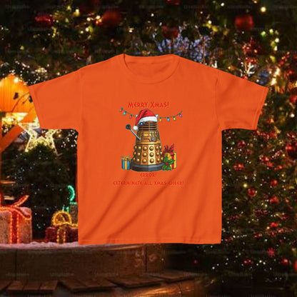 Doctor Who Dalek Christmas Kids T-shirt — Very Confused