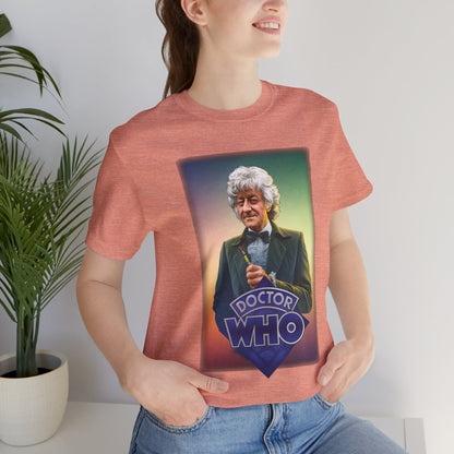 Doctor Who 3rd Doctor Logo T-shirt — Jon Pertwee