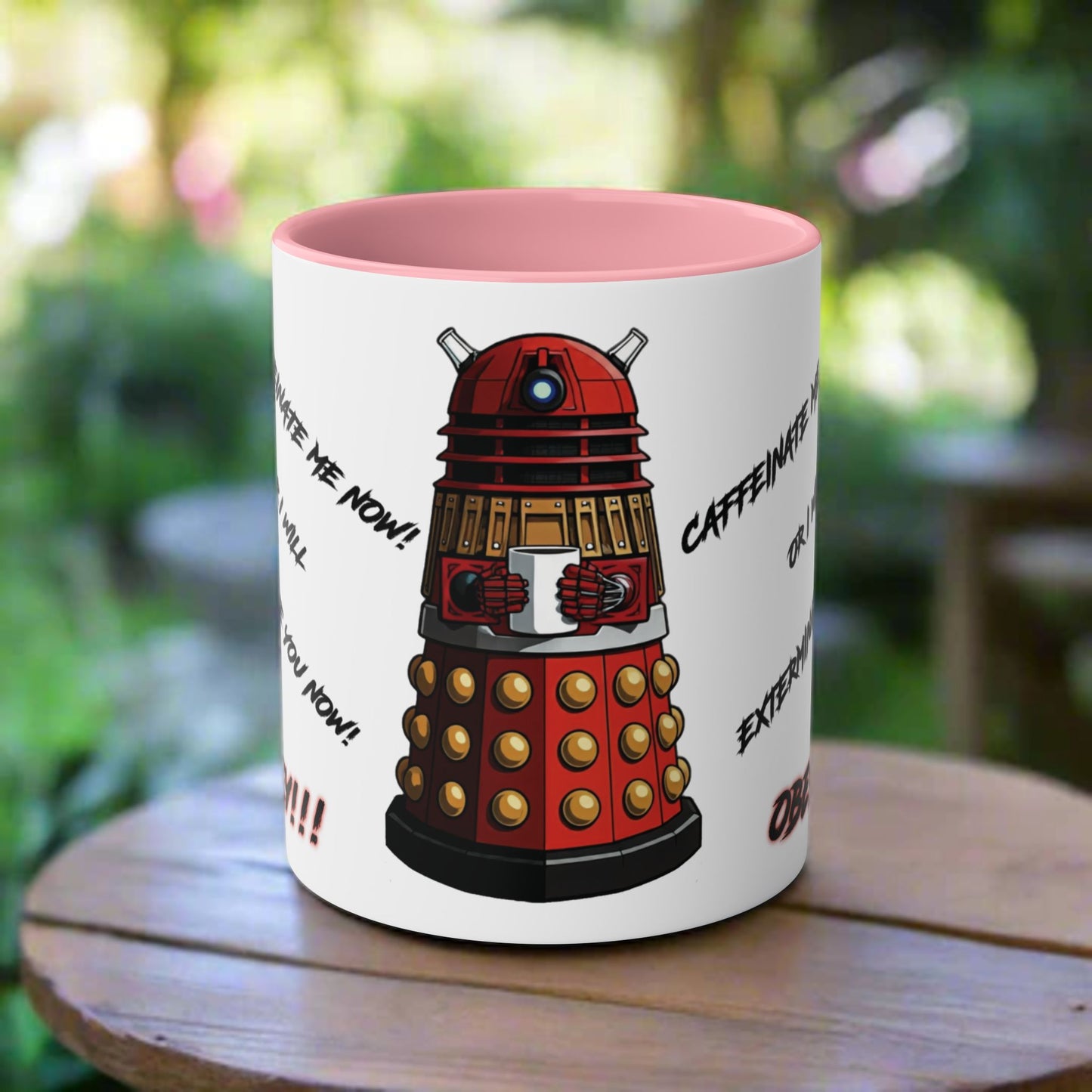 Dalek No.13 CAFFEINATE! Coffee Mug Collection.