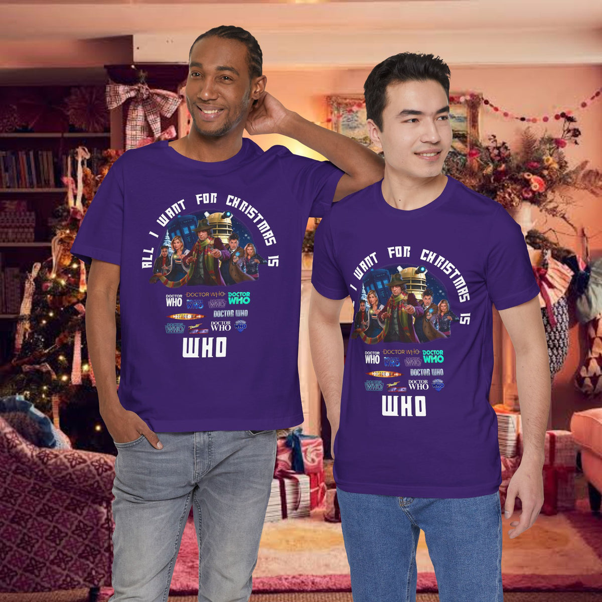 Doctor Who All I Want for Christmas is WHO T-shirt