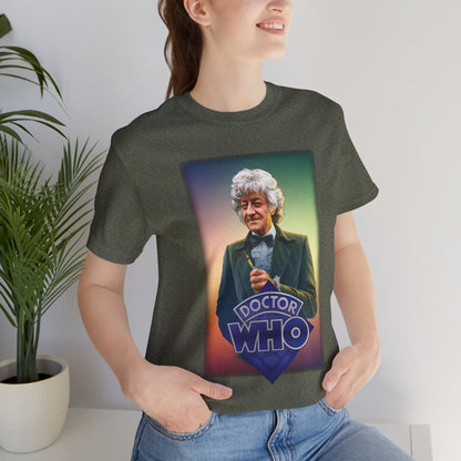 Doctor Who 3rd Doctor Logo T-shirt — Jon Pertwee