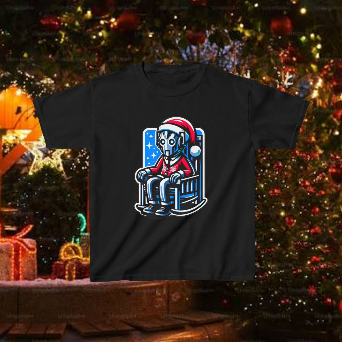 Doctor Who Cyber Santa Christmas Kids T-shirt — Very Tired