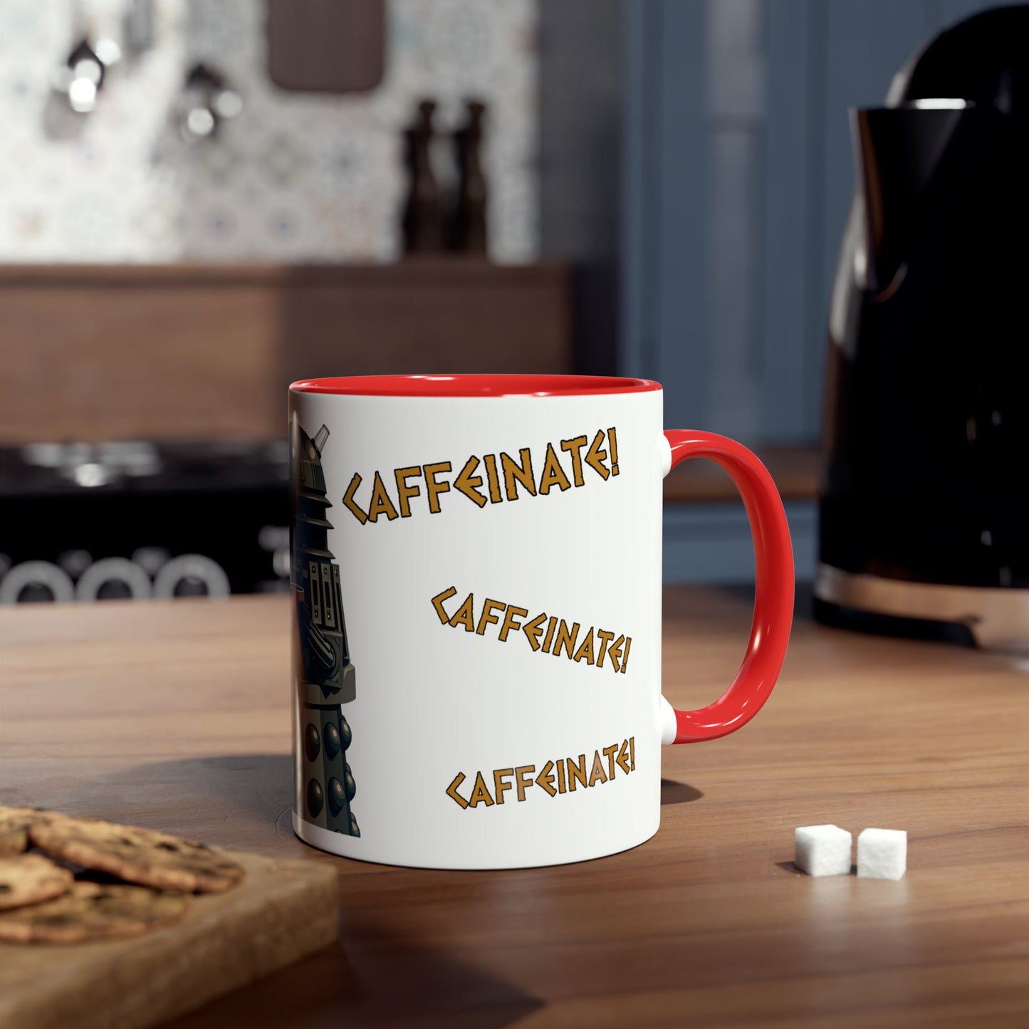 Doctor Who Dalek CAFFEINATE Mug No.1