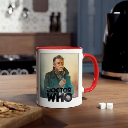 The War Doctor (John Hurt) and Doctor Who logo mug.