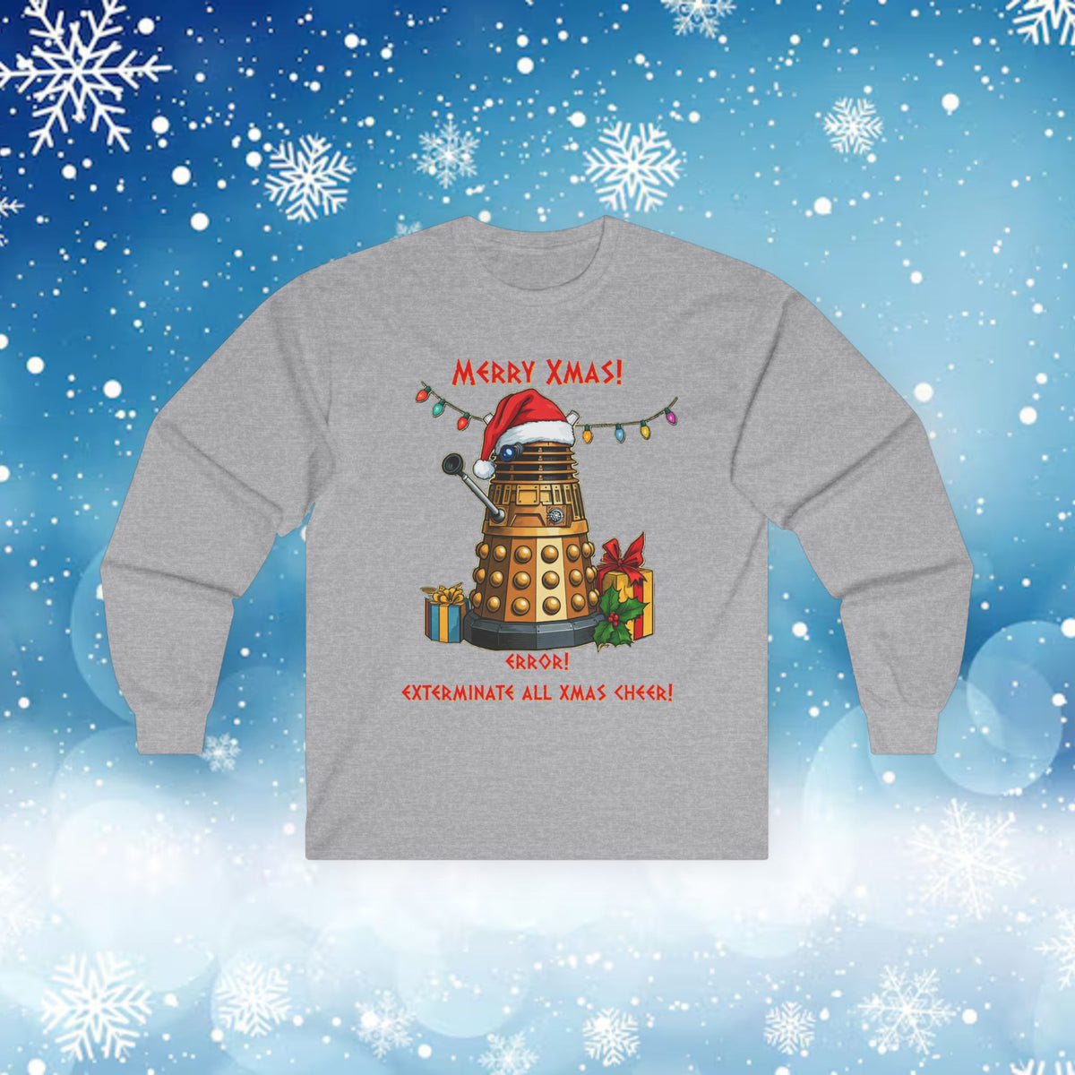 Doctor Who  - Very Confused Xmas Dalek Long Sleeve T-shirt