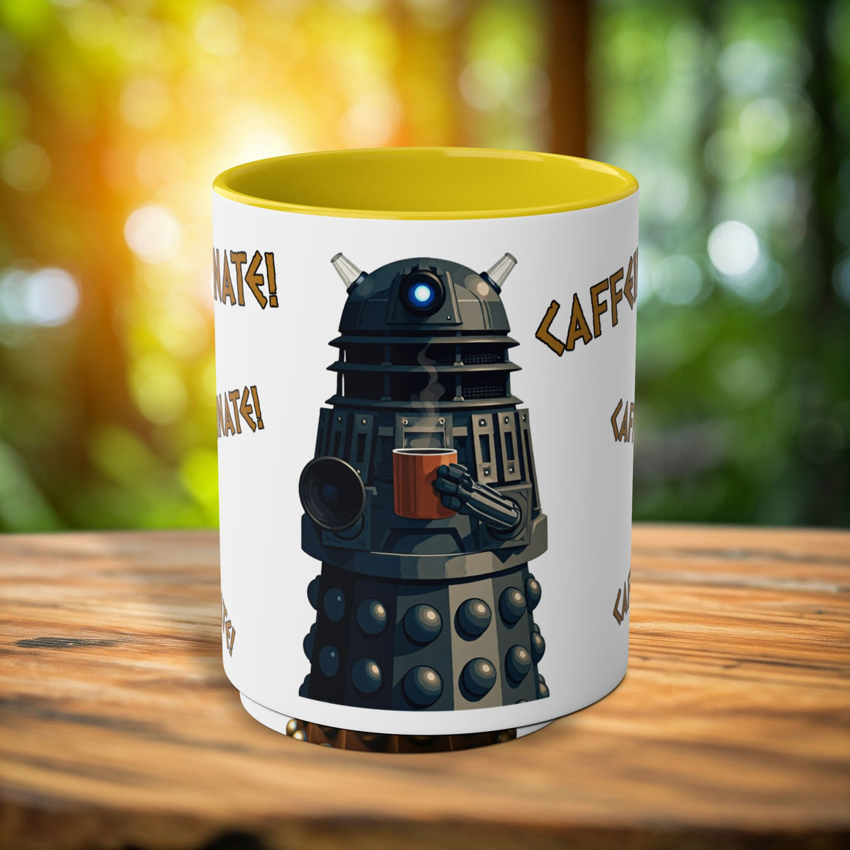 Doctor Who Dalek CAFFEINATE Mug No.1