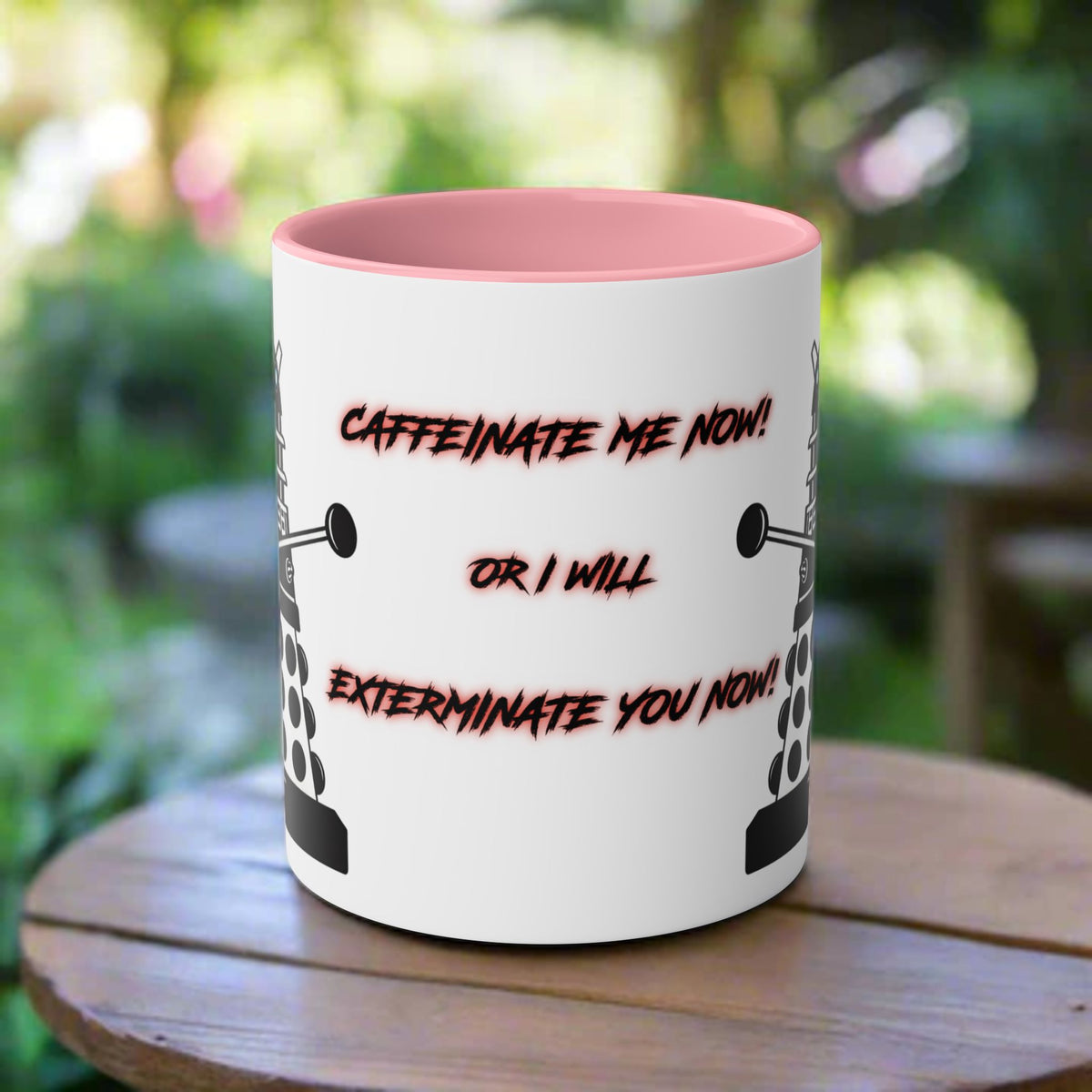 Doctor Who Dalek CAFFEINATE Mug No.14